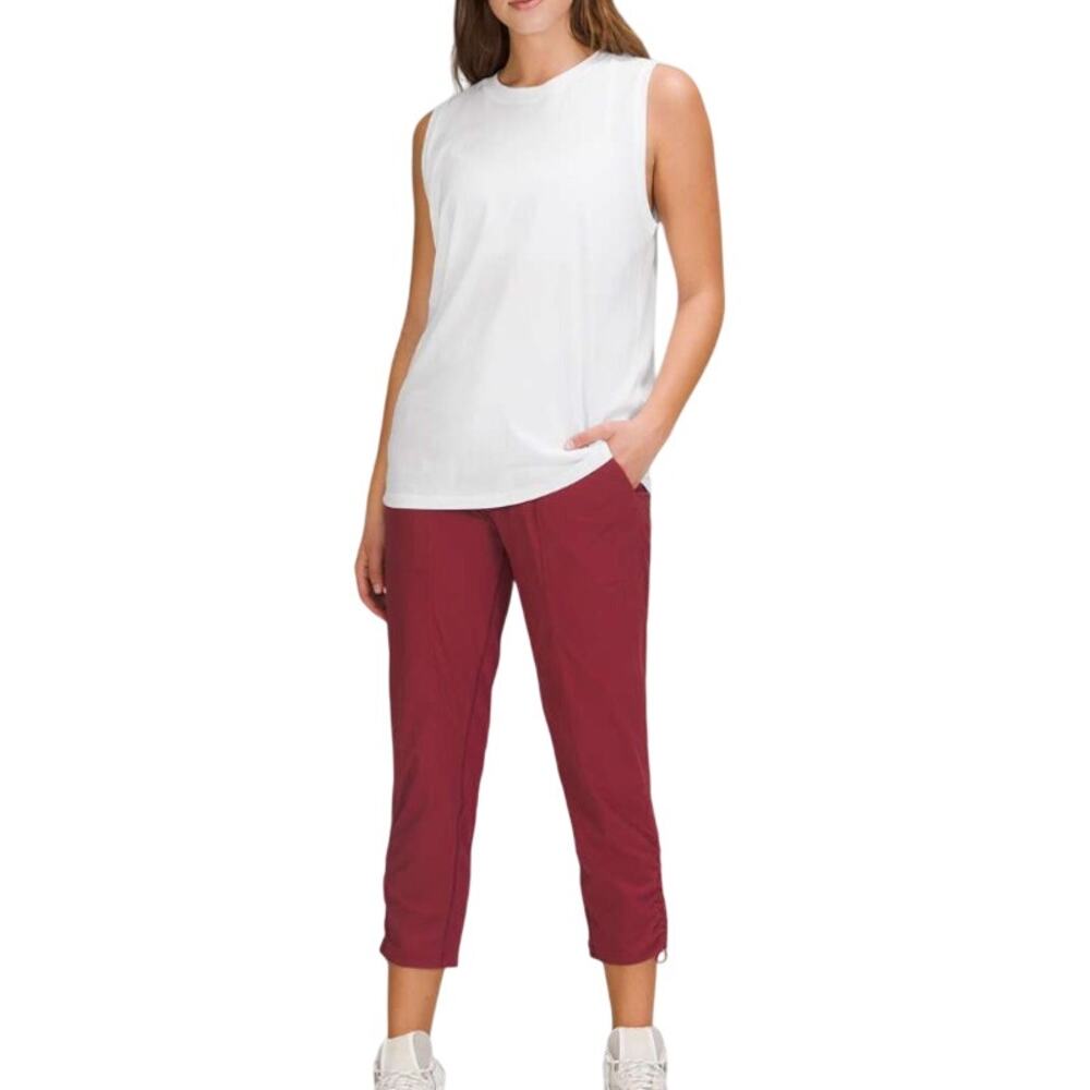 Lululemon All Yours Tank Top Sleeveless Stretch Cotton Breathable In White 12 - Picture 2 of 9